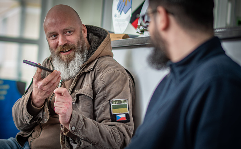 An volunteer from the Czech Republic